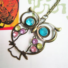 Vintage Owl Carved Chain