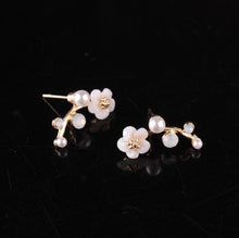 Shuangshuo Pearl Flower Earrings