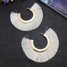 MANILAI Fringe Geometric Earrings
