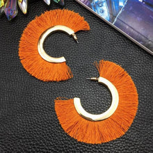 MANILAI Fringe Geometric Earrings