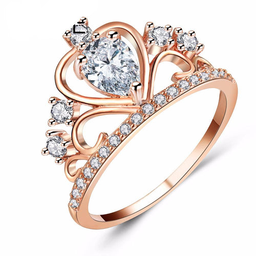 Queen Crown Wedding Rings