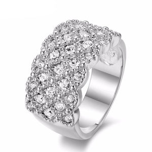 Fully-Jewelled Crystals Ring
