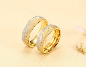 Vnox couple engagement ring